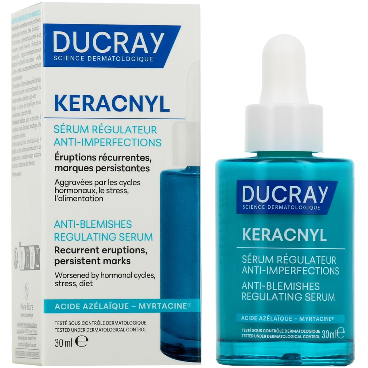 Ducray Keracnyl Sérum سيروم منظم ومضاد للشوائب والبقع 30ml