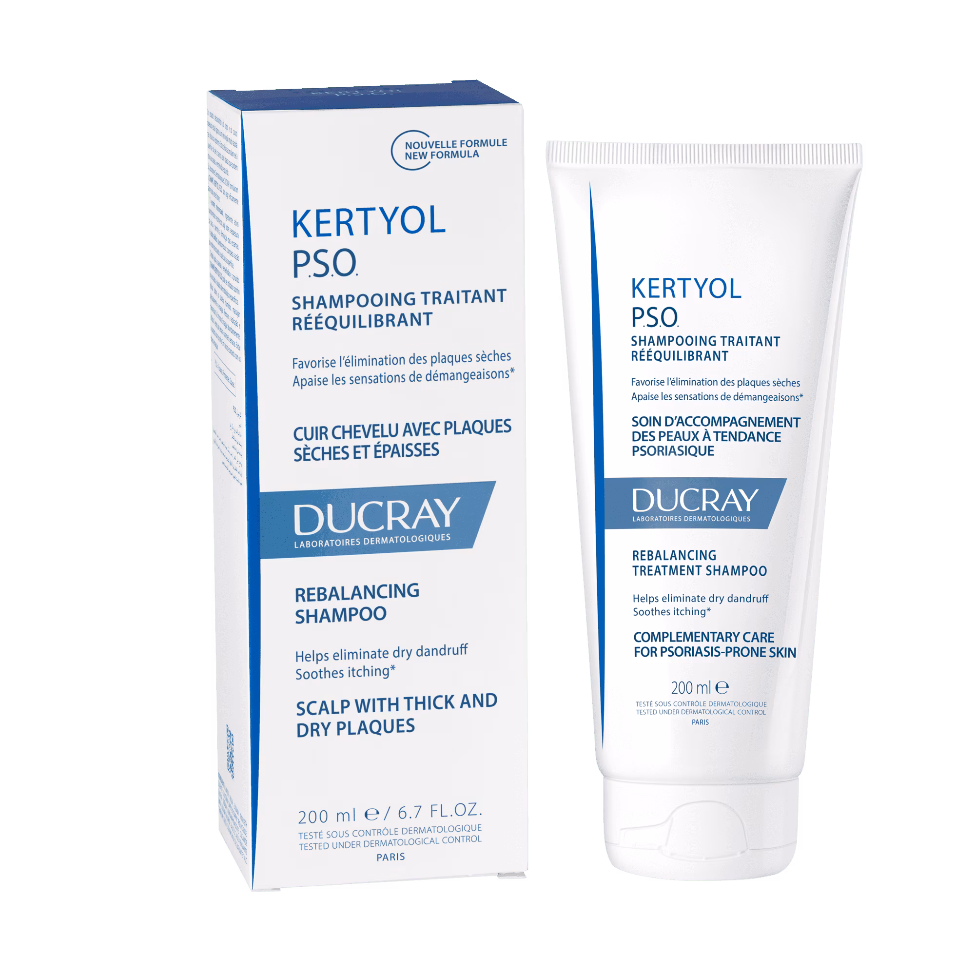 Ducray Kertyol P.S.O. شامبو معالج وموازن لفروة الرأس المعرضة للصدفية 200ml