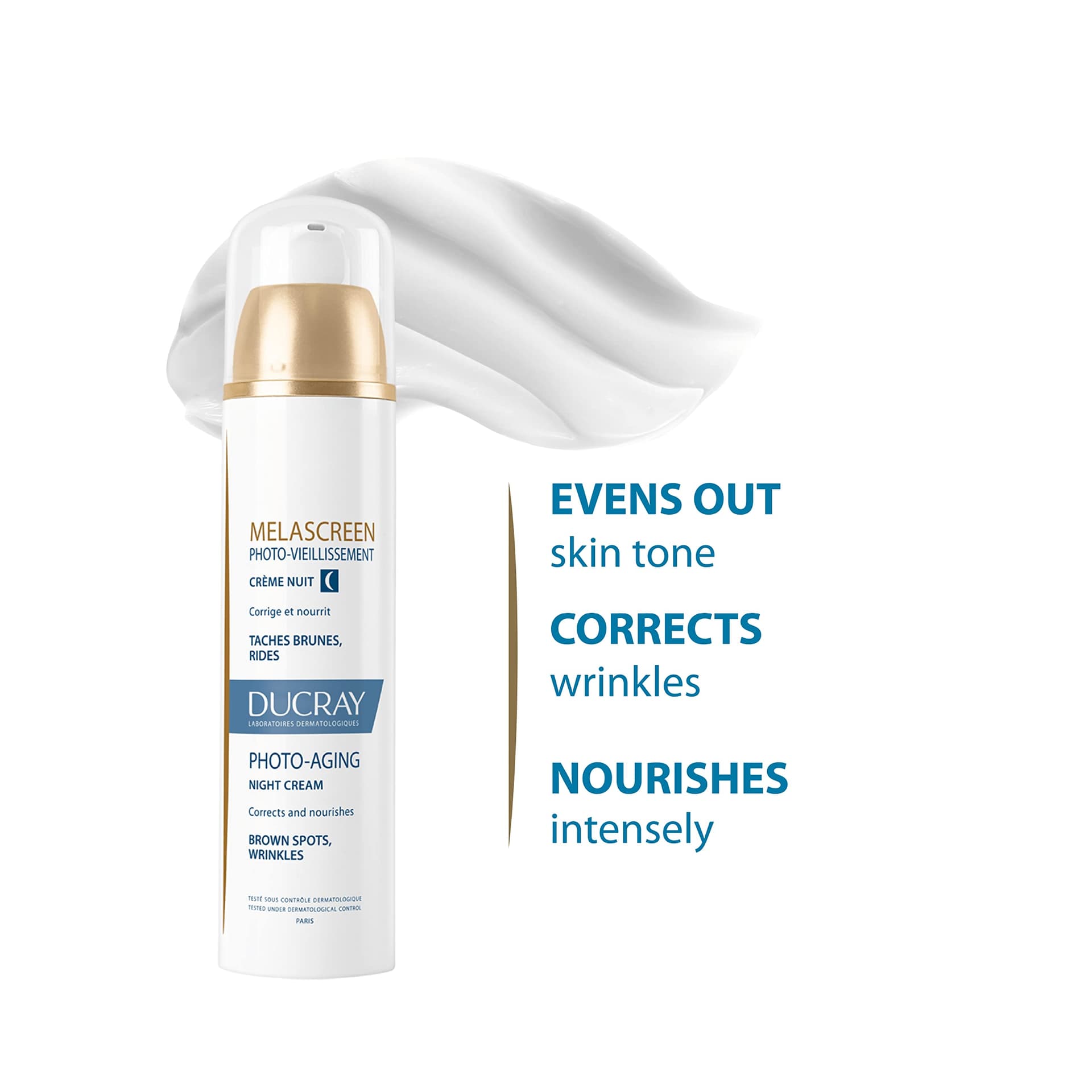 Ducray Melascreen Photo-Aging كريم ليلي مضاد للبقع والتجاعيد 50ml