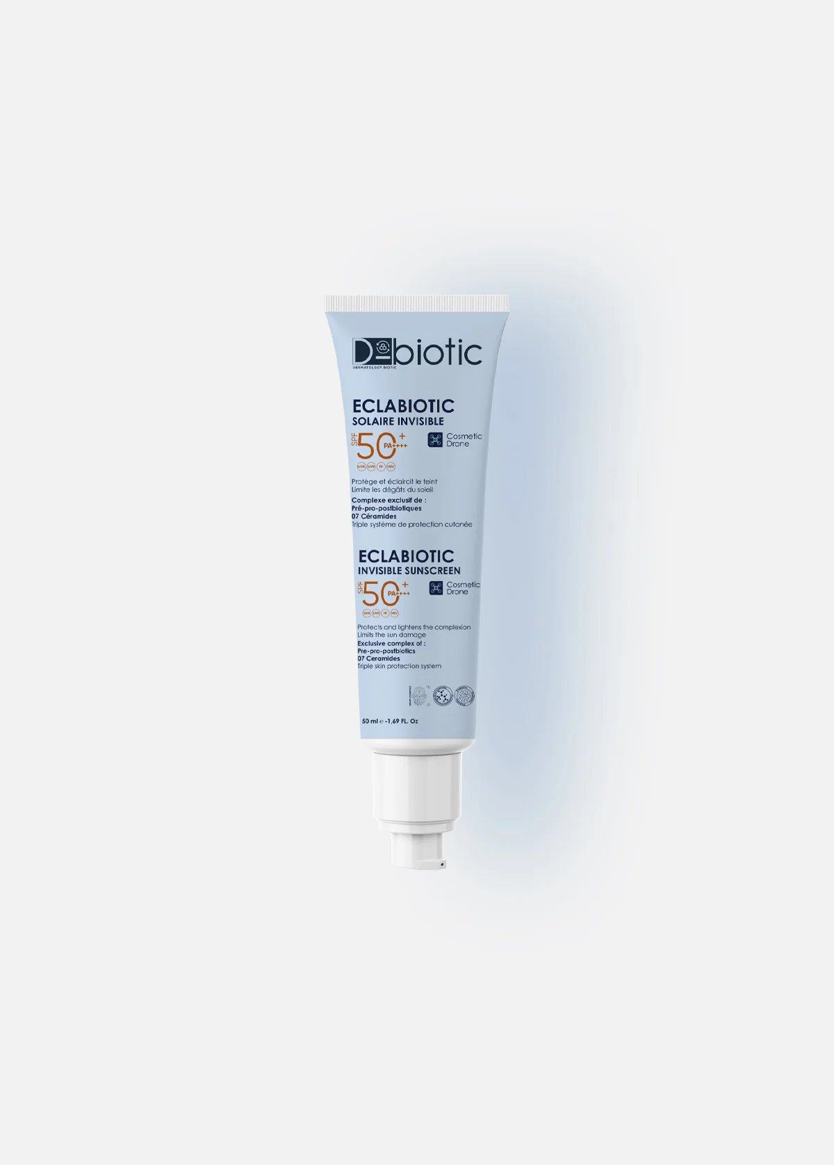 D-Biotic Eclabiotic Solaire Invisible SPF50+ واقي شمس غير مرئي مضاد للبقع 50ml