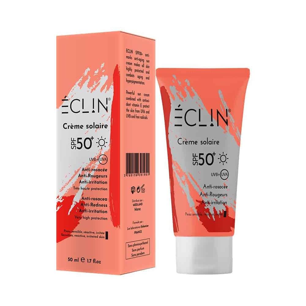 Eclin Crème Solaire Anti-Rosacée واقي شمسي مضاد للاحمرار والتهيج 50ml