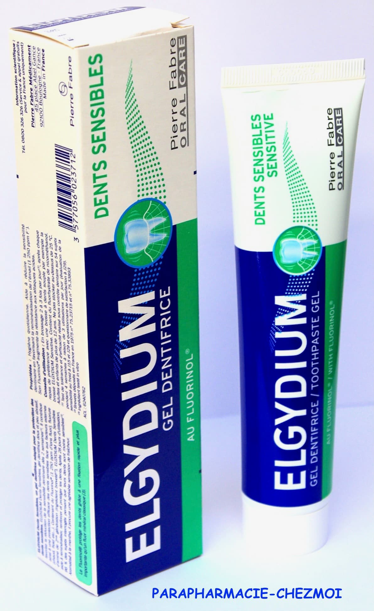 Elgydium Dents Sensibles جل معجون أسنان للأسنان الحساسة بالفلوورينول 75ml