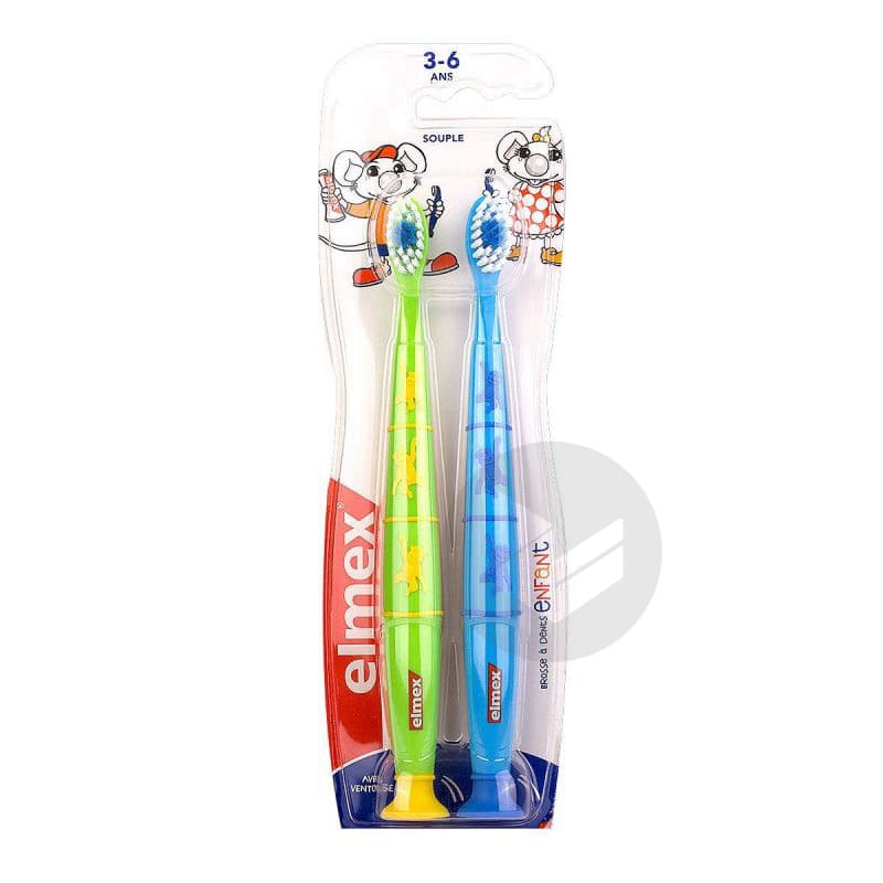 elmex Brosse à Dents Enfants 3-6 Ans فرشاة أسنان للأطفال