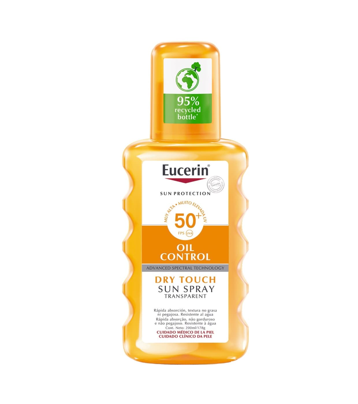 Eucerin Sun Protection Oil Control Sun Spray SPF50+ بخاخ واقي من الشمس شفاف ومضاد للمعان 200ml