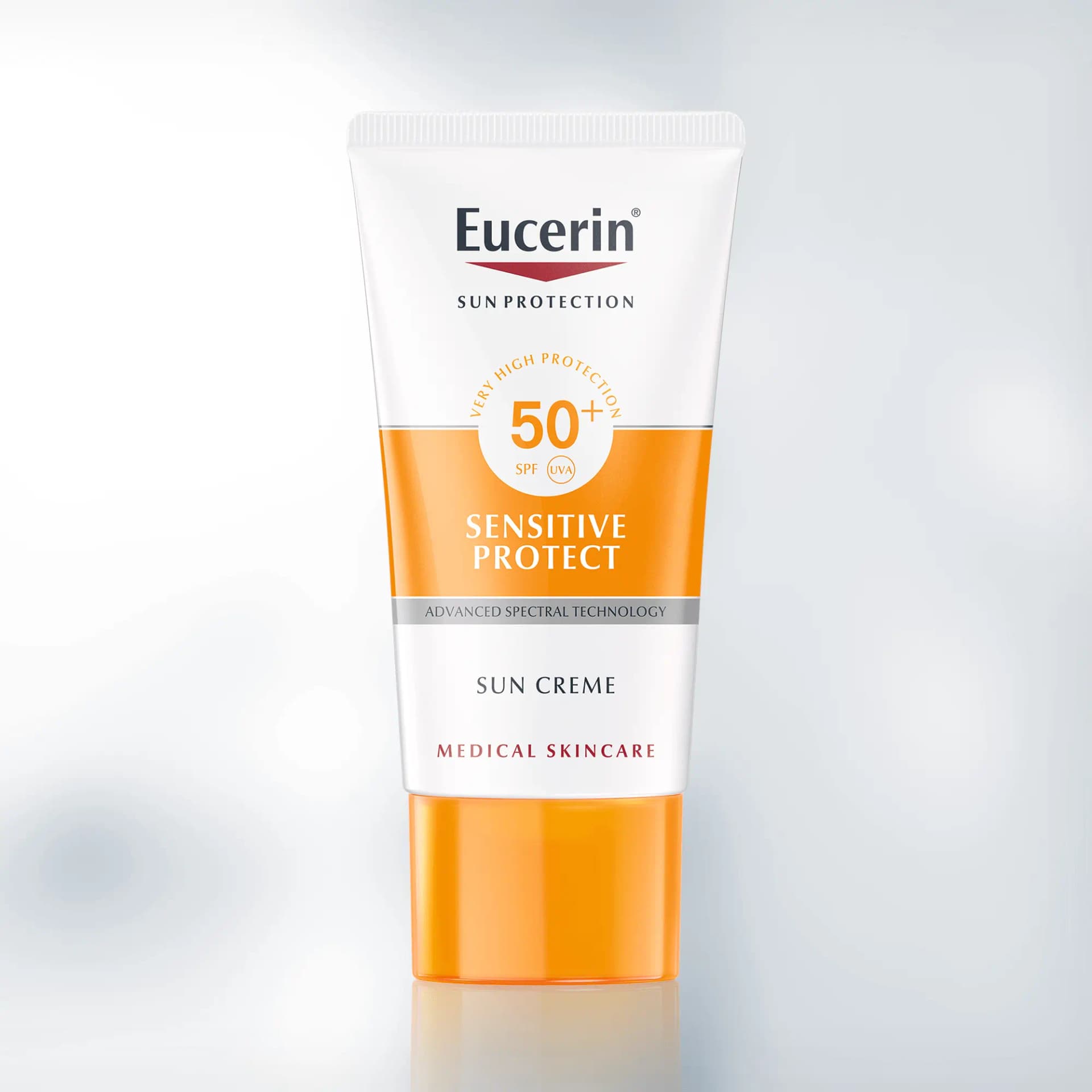 Eucerin Sun Protection Sun Fluid Matifiant SPF 50+ واقي شمس مطفأ للمعة للبشرة الحساسة 50ml