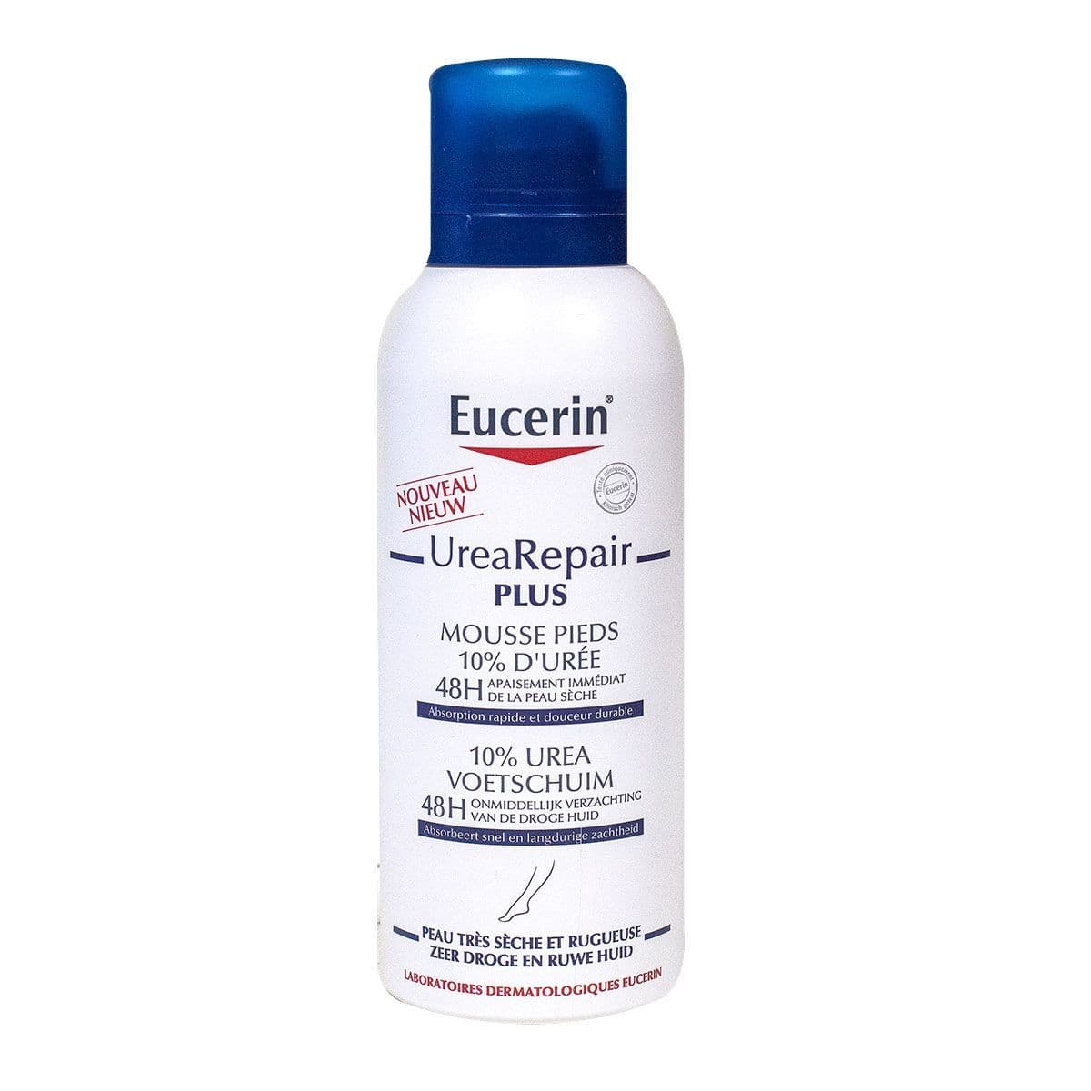 Eucerin UreaRepair Plus رغوة مرطبة ومصلحة للقدمين 10% يوريا 150ml