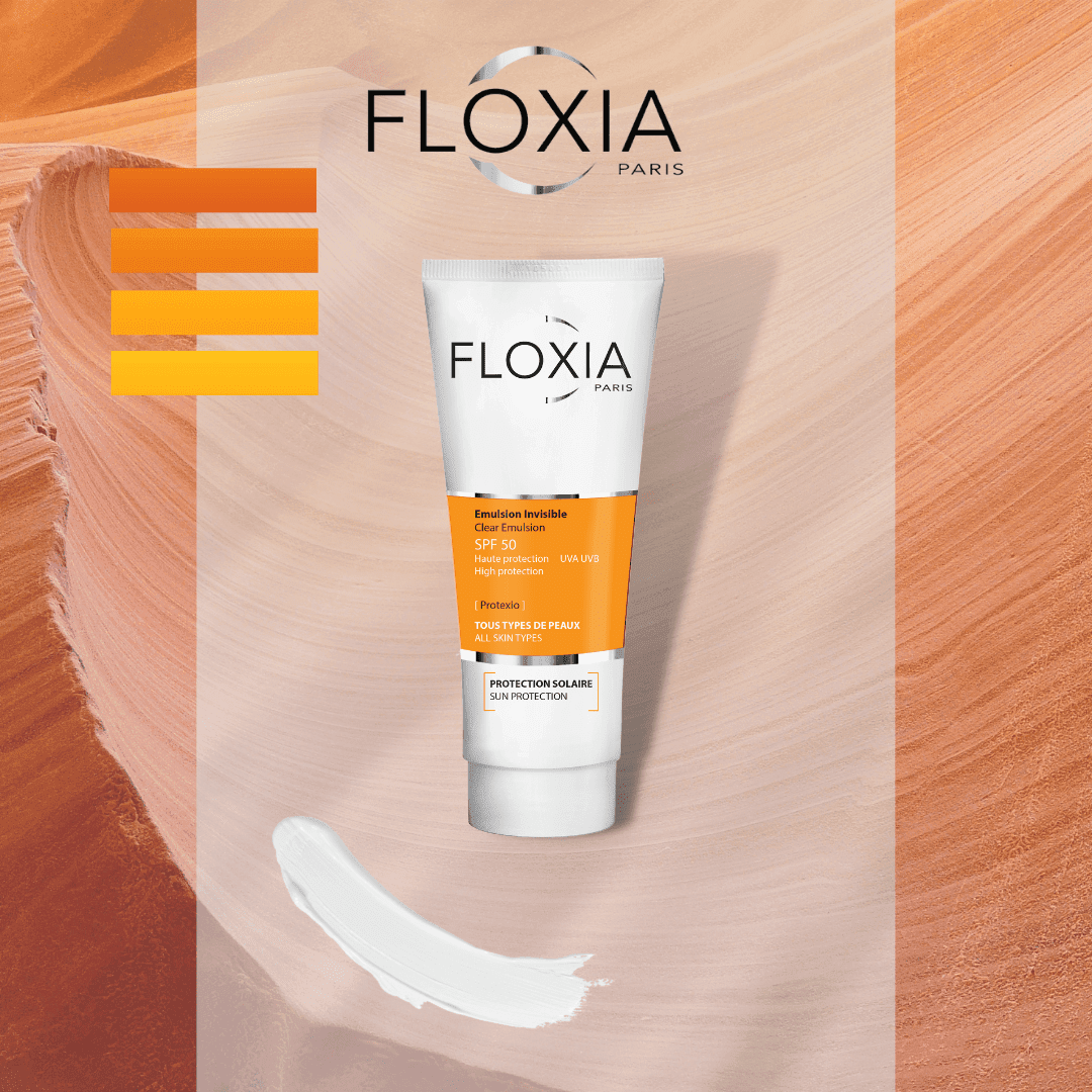 Floxia Emulsion Invisible SPF 50+ واقي شمس غير مرئي مرطب ومضاد للبقع 50ml