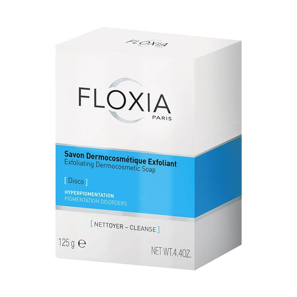 Floxia Disco Savon Dermocosmétique Exfoliant صابون مقشر وموحد للون البشرة ومقاوم للتصبغات 125g