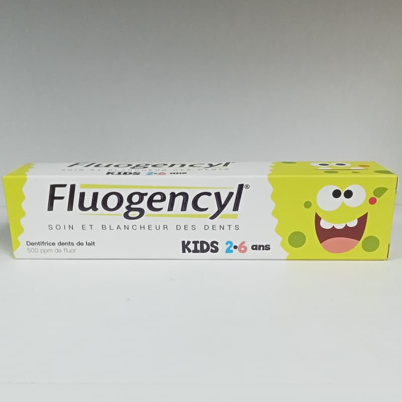 Fluogencyl Dentifrice Kids 2-6ans معجون أسنان للأطفال لحماية الأسنان من التسوس 50ml