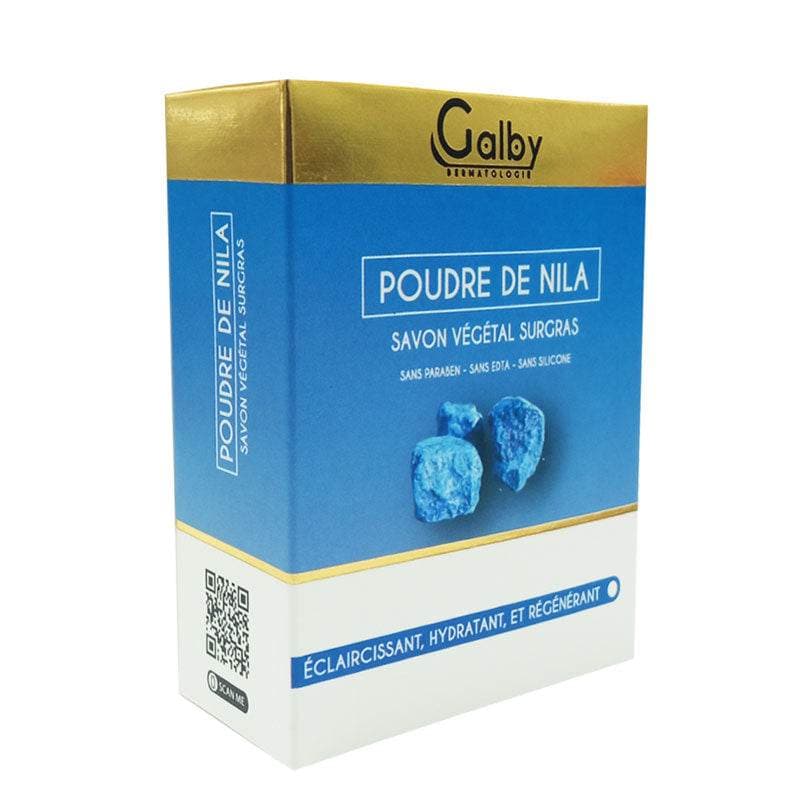 Galby Savon Surgras Poudre de Nila صابون نباتي فائق اللطافة لتفتيح البشرة ومحاربة البقع 100g