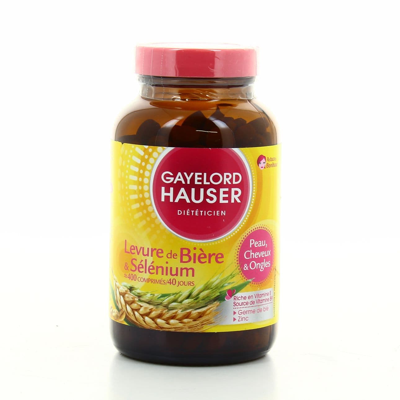 Gayelord Hauser Levure de Bière et Sélénium مكمل غذائي بخلاصة خميرة البيرة والسيلينيوم لصحة الشعر والأظافر والبشرة 160g