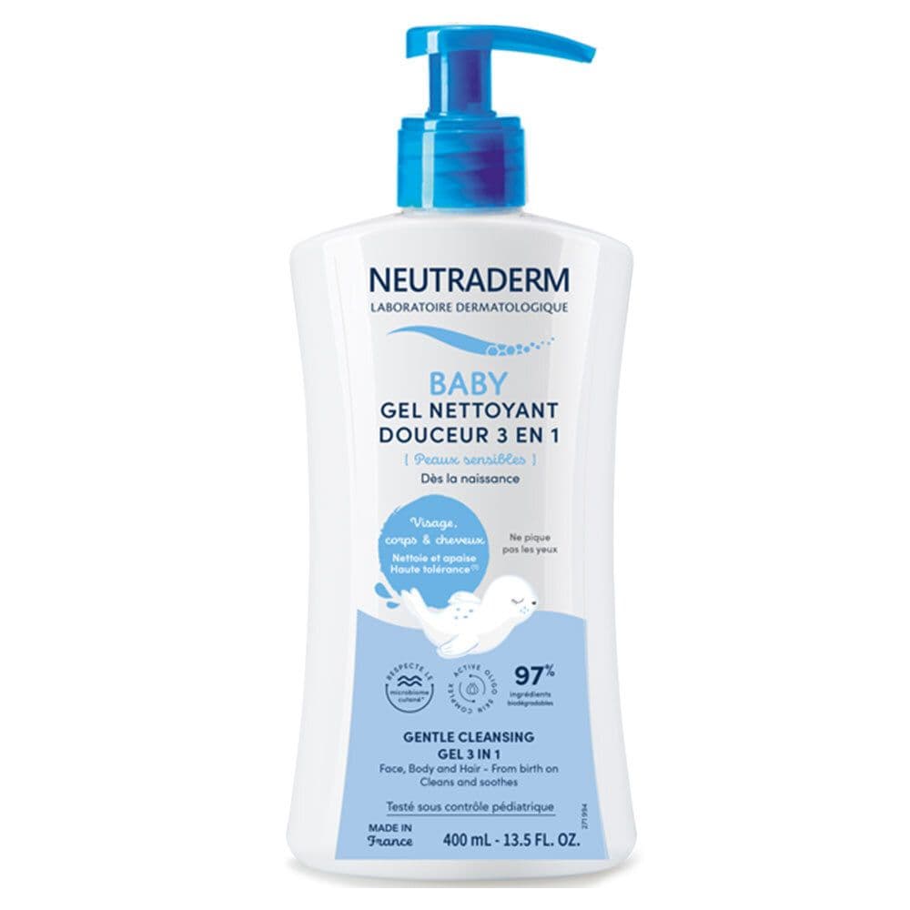 Neutraderm Baby Gel Nettoyant Douceur 3 en 1 جل منظف لطيف للأطفال 400ml
