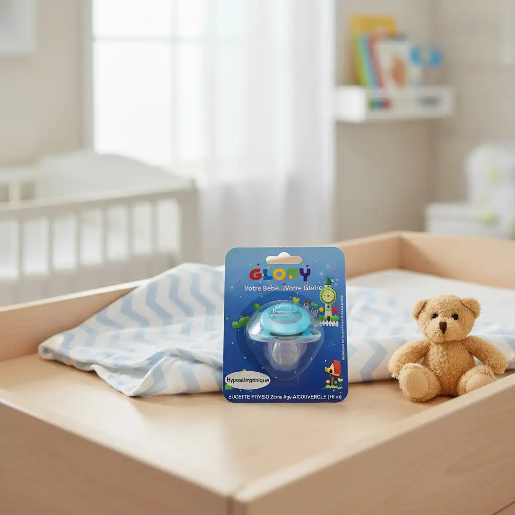 Glory Sucette Physio 2ème Âge مصاصة فيزيولوجية للأطفال مع غطاء 1 Unit