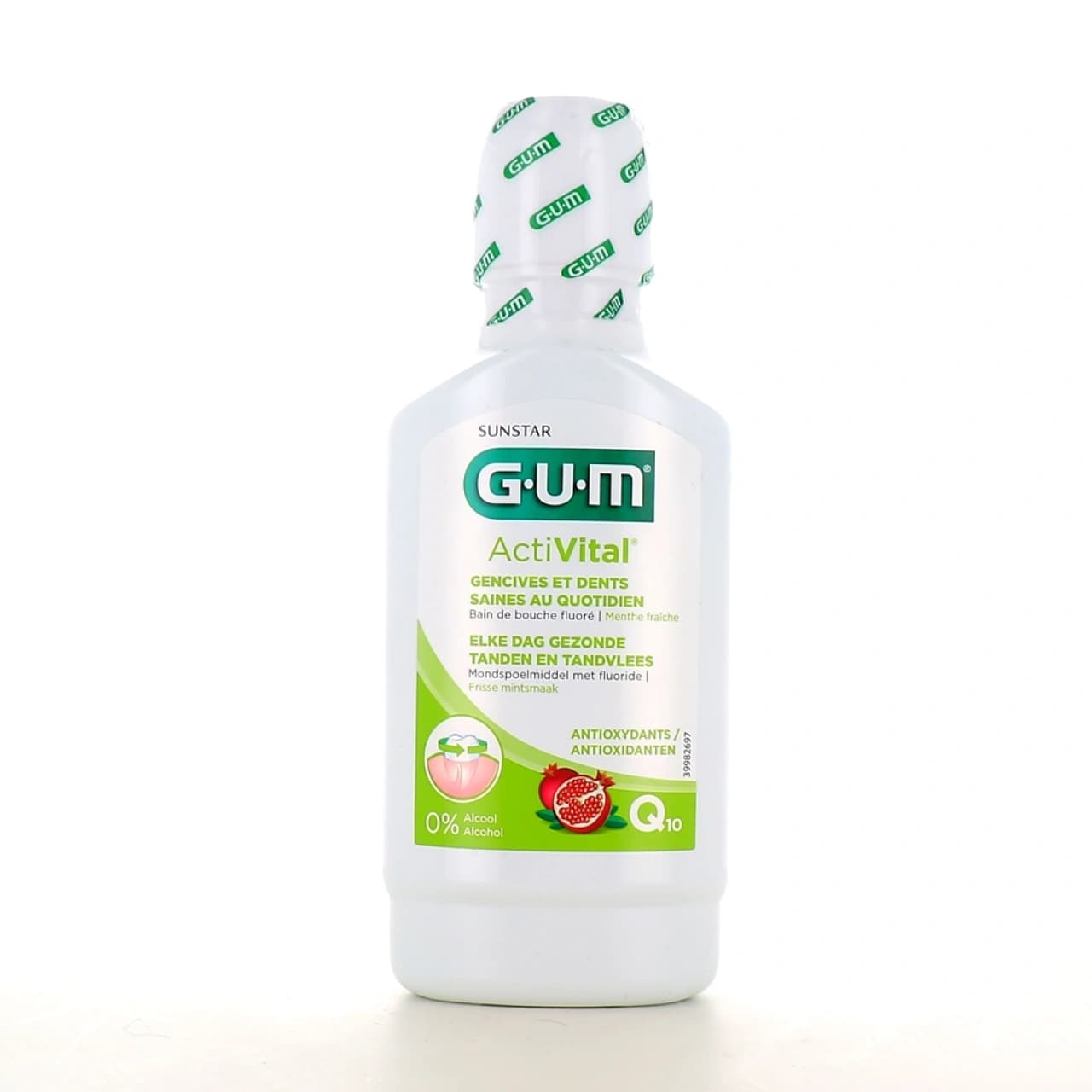 GUM ActiVital غسول الفم بالكوأنزيم Q10 والرمان 300ml