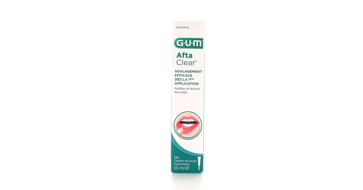 GUM AftaClear جل لعلاج قرح الفم والآفات الفموية 10ml