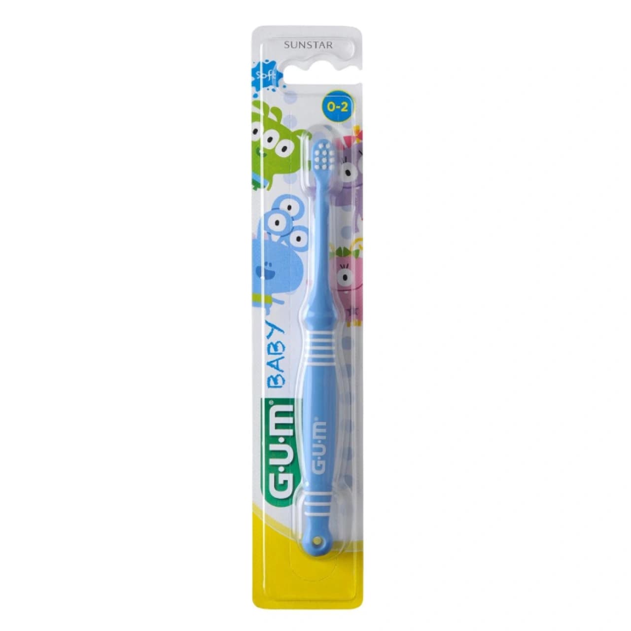 GUM Baby فرشاة أسنان ناعمة للأطفال 0-2 سنة 1 brosse