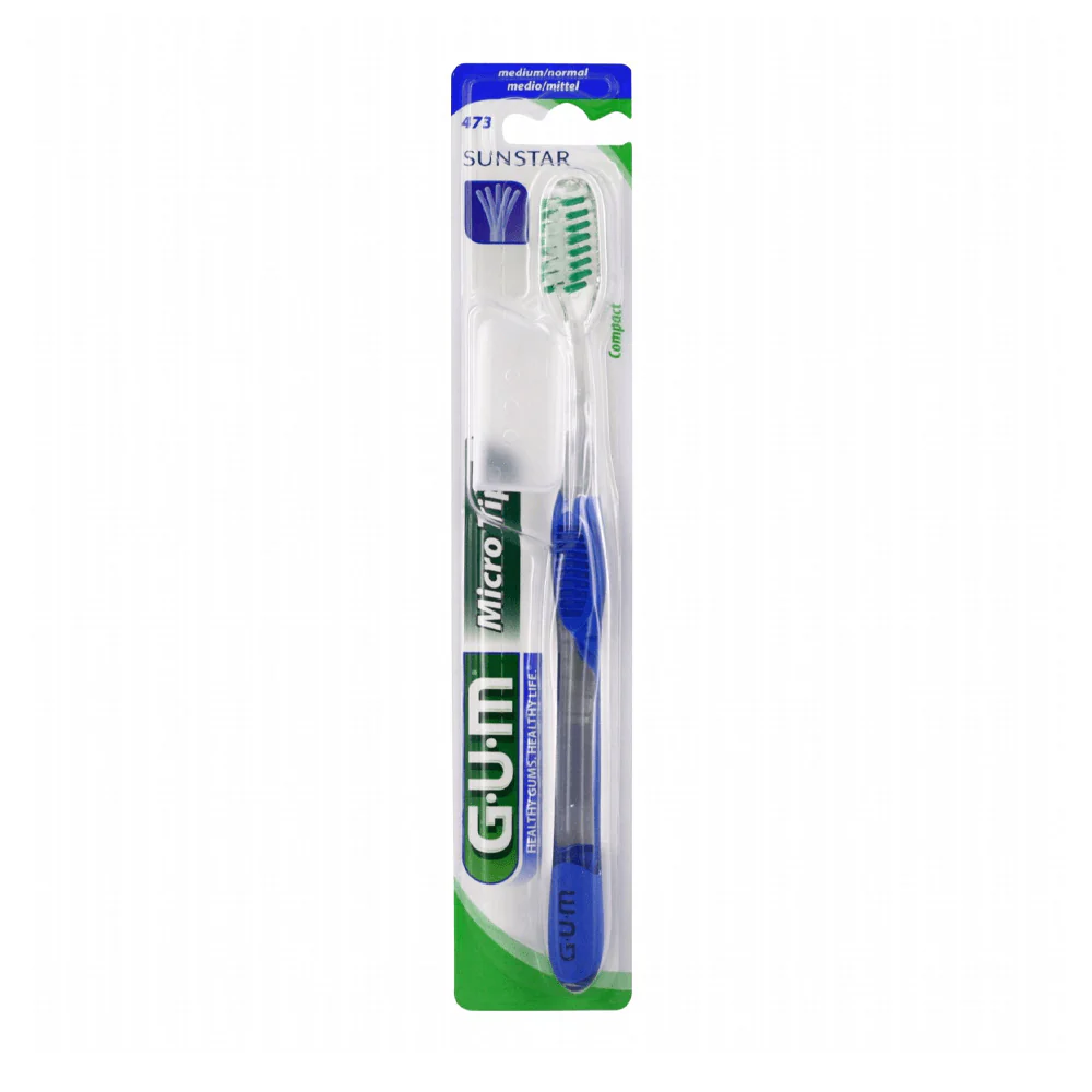 GUM Micro-Tip Medium Compacte Ref 473 فرشاة أسنان متوسطة 1 unité