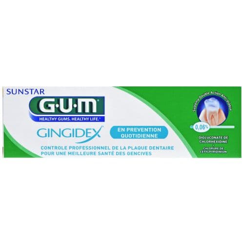 GUM Gingidex Prevention Quotidienne معجون أسنان للوقاية اليومية وحماية اللثة 75ml
