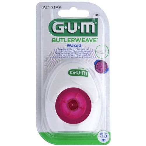 GUM ButlerWeave 1155 خيط أسنان شمعي 55m
