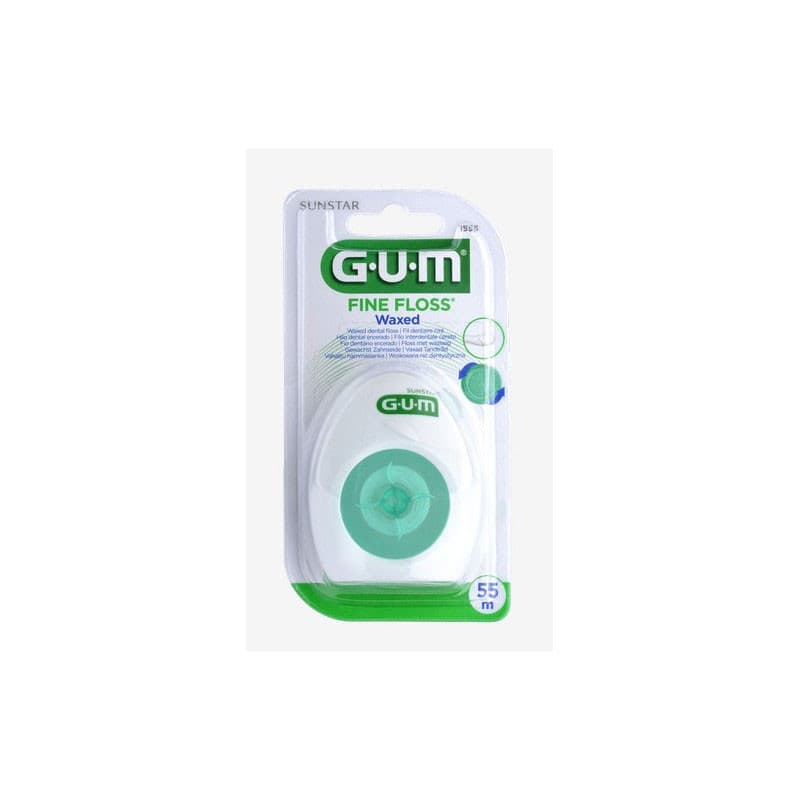 GUM Fine Floss خيط أسنان شمعي رفيع 55m