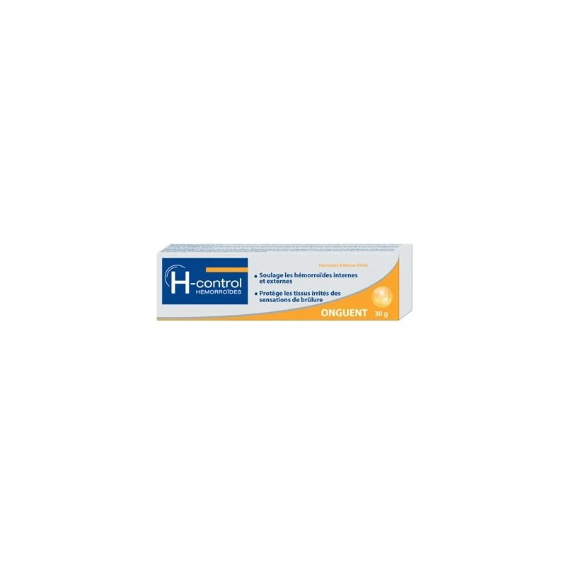 H-CONTROL POMMADE HEMORROIDES ONGUENT SOULAGE ET PROTEGE INSTANTANEMENT DES FROTEMENTS 30G