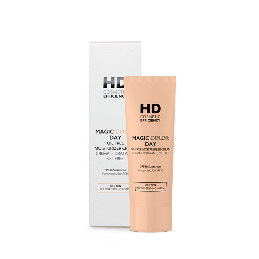 HD Cosmetic Efficiency Magic Color Day Oil Free SPF30 كريم مرطب وموحد للون البشرة خالي من الزيوت 40ml