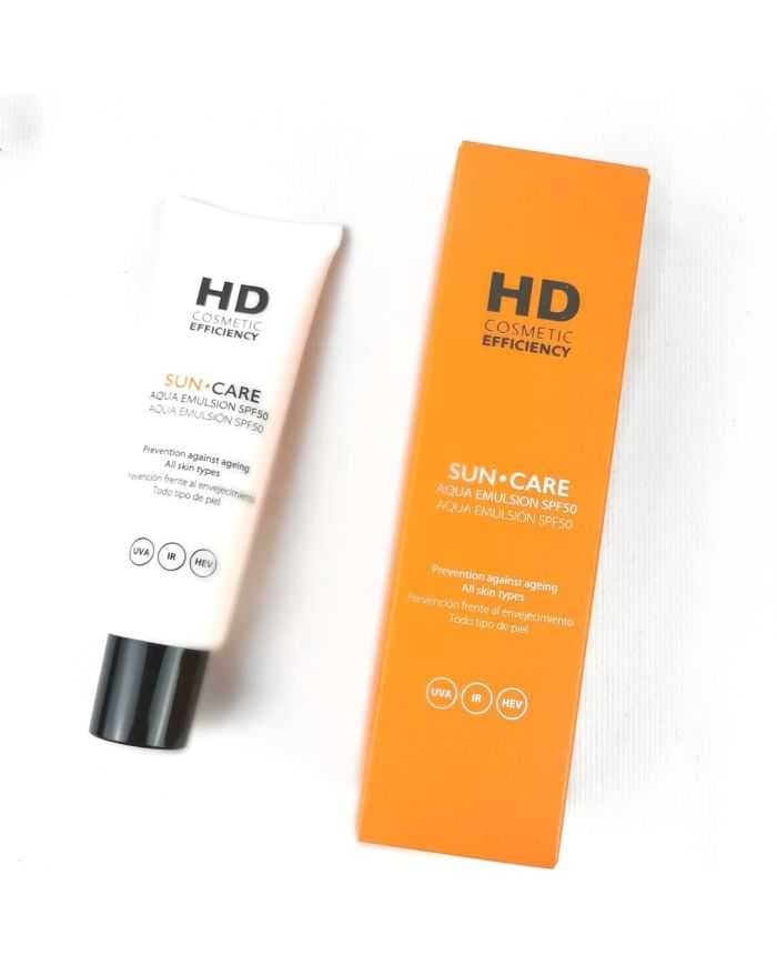 HD Cosmetic Efficiency Sun Care Aqua Emulsion واقي شمس مضاد للشيخوخة 50ml