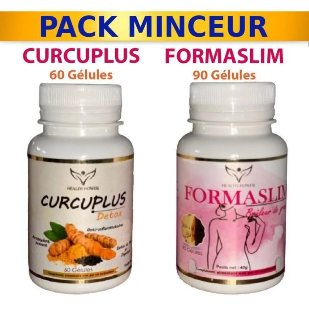 Health Power Pack Minceur مكملات غذائية للتخسيس وحرق الدهون 90 Gélules + 60 Gélules